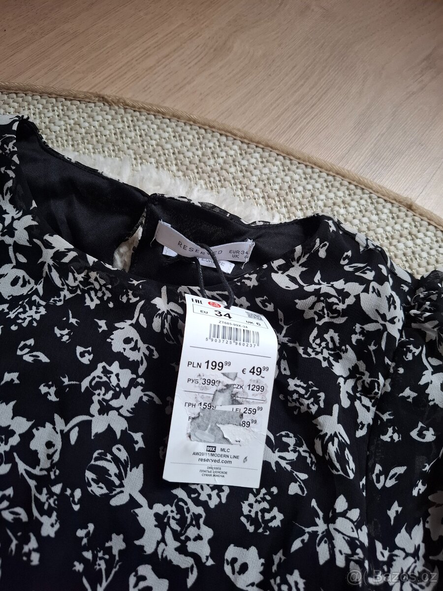 Květinové midi šaty Reserved - 7