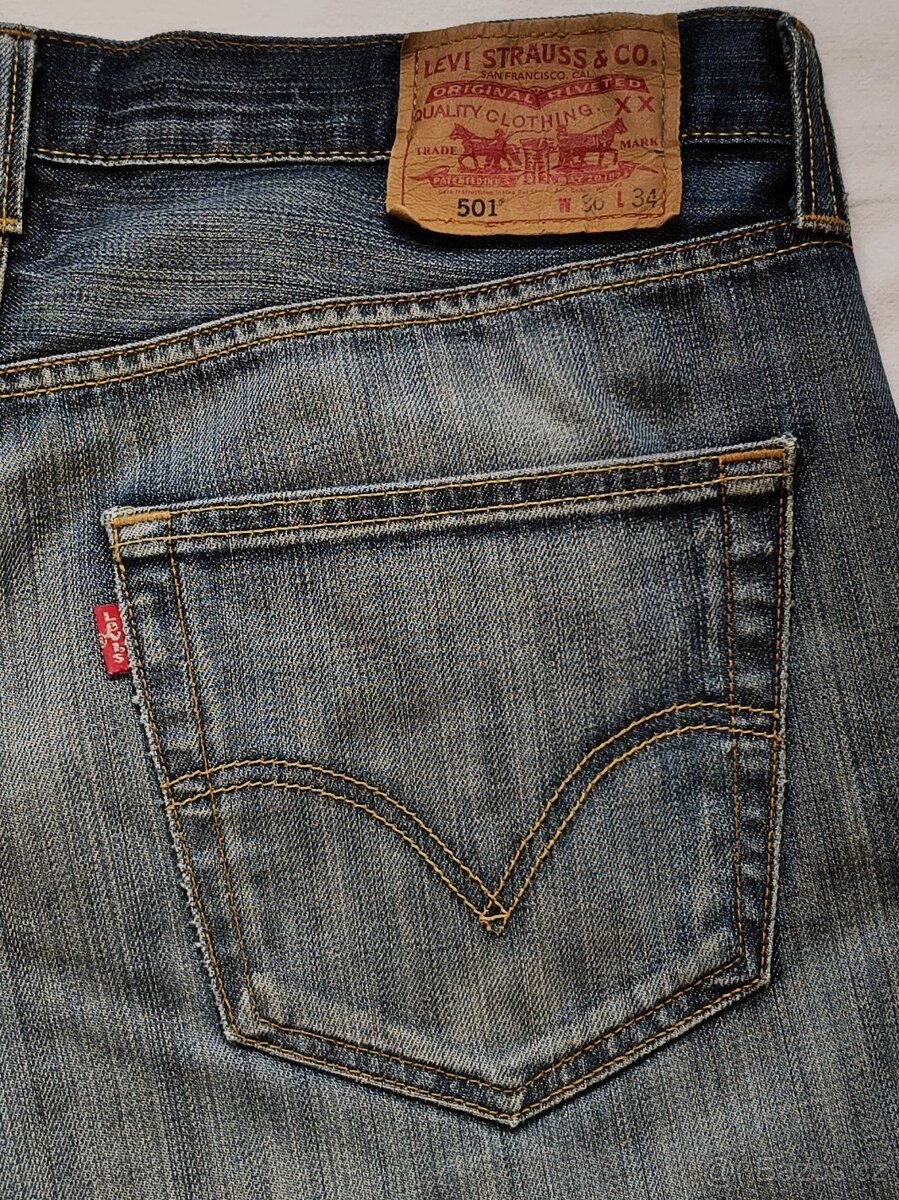 Pánské džíny - LEVIS® 501, vel. 36 x 34 - 7