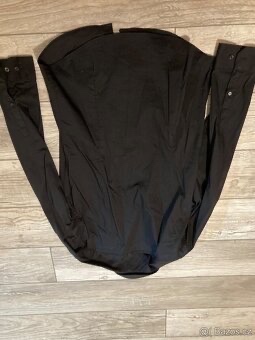 👔 Komplet pánský oblek (šedý) + košile + boty – TOP stav - 7