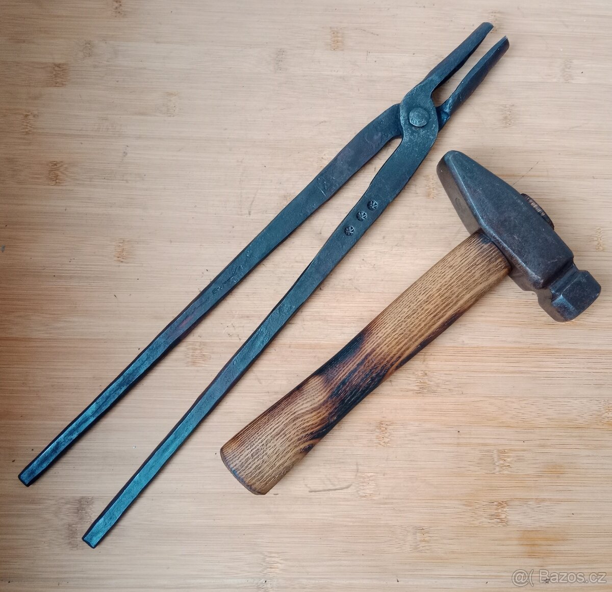 Kovářský set - kleště, kladivo - 7