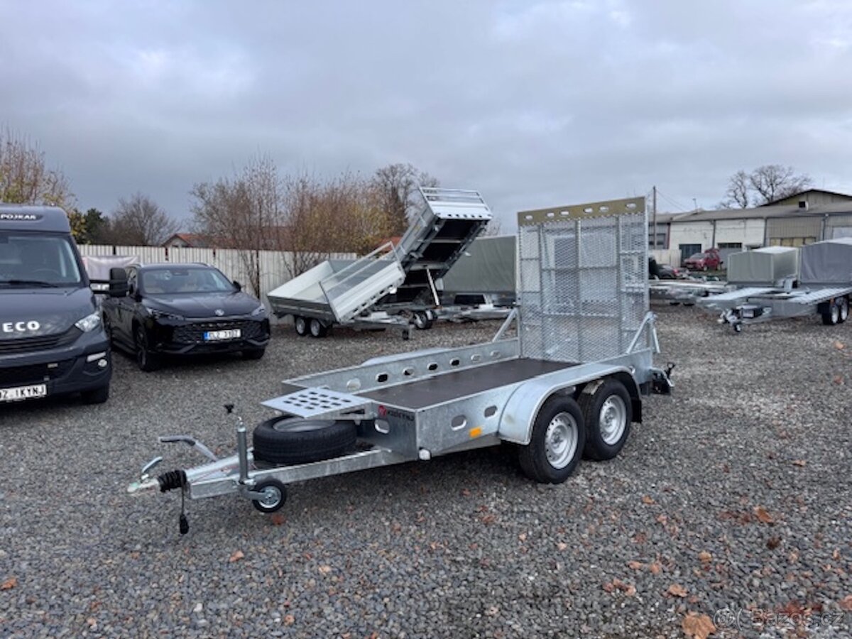 Přívěsný vozík 300x150cm, 2700kg, rampa - 7