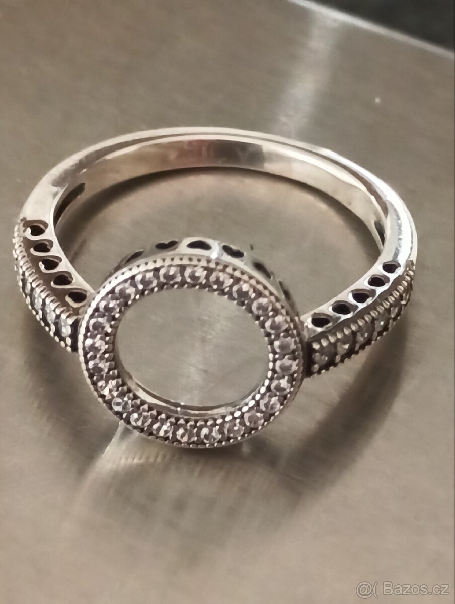 Stříbrná souprava náušnice a prsten - 7