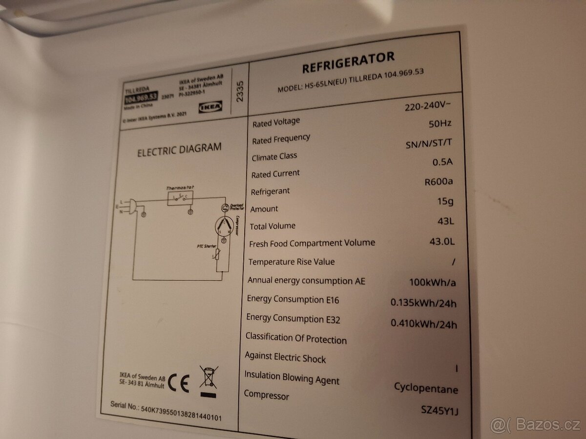 Malá lednice - lednička mini barová chladnička - 7