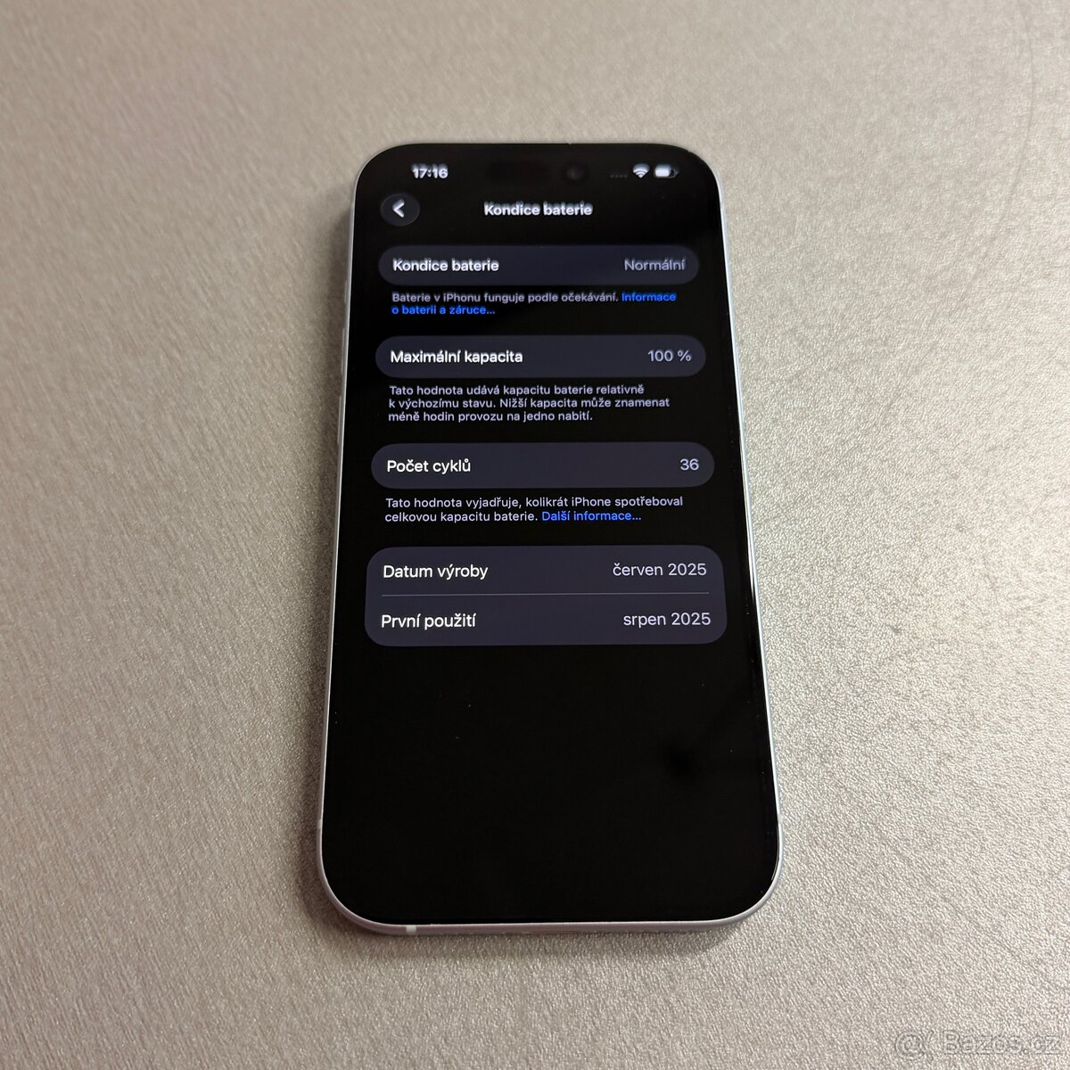 Zánovní iPhone 15 128GB modrý, bez škrábance, 100% baterie - 7