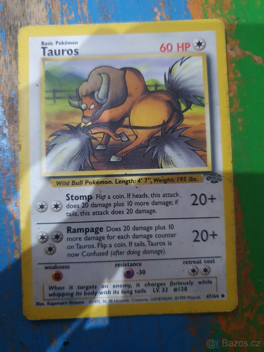 Pokémon kartičky kartička karty pokémoni Basic set rok 1999 - 7