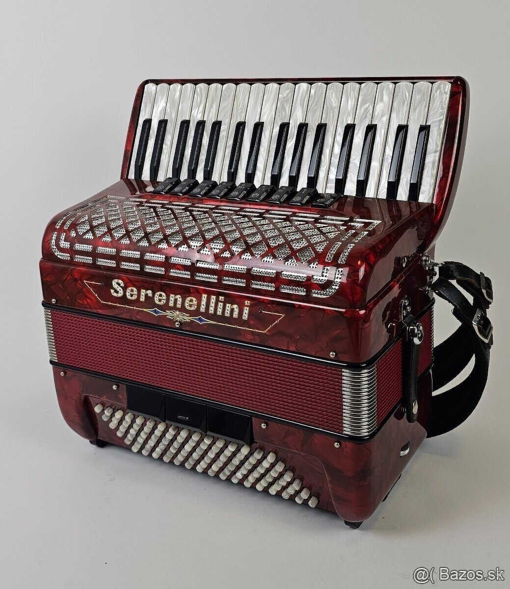 taliansky akordeon harmonika Serenellini 96 bas, 4 hlas - 7