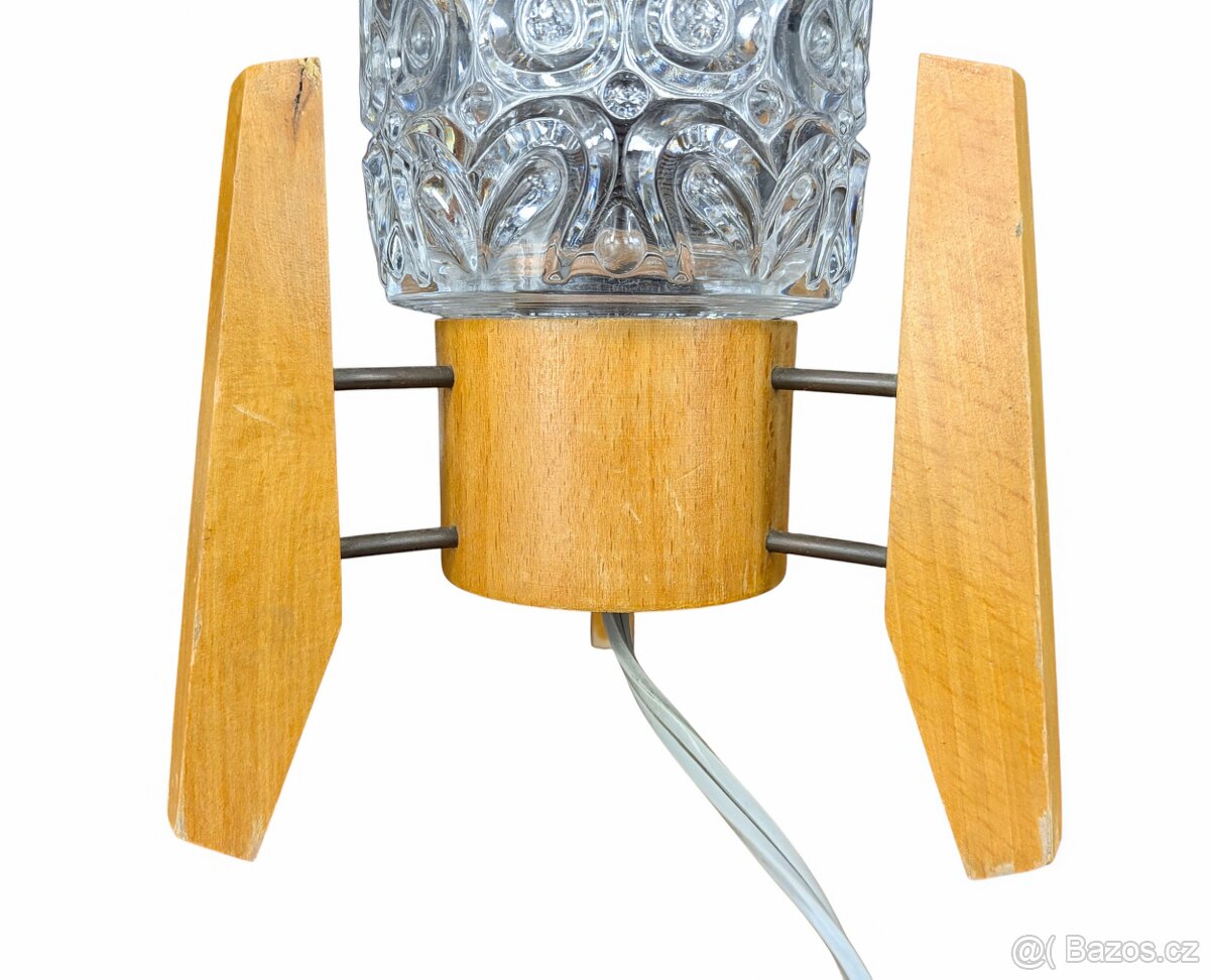 Retro lampička Dřevo Humpolec - 7