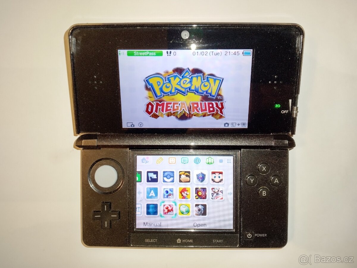 Nintendo 3DS + 64GB SD CARD s hrami pokemon - 7