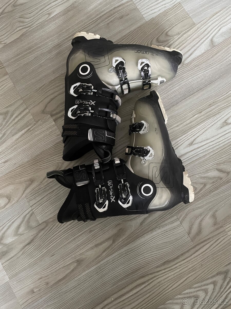 Lyže Elan 160 cm + lyžáky Salomon 44-45 - 7