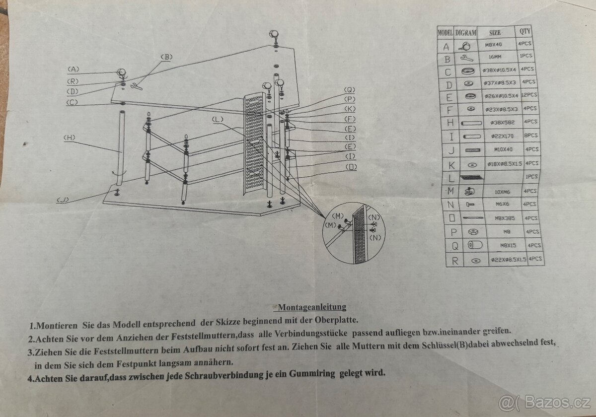 Skleněný konferenční stůl, 1cm tloušťka (těžký, bytelný stůl - 7
