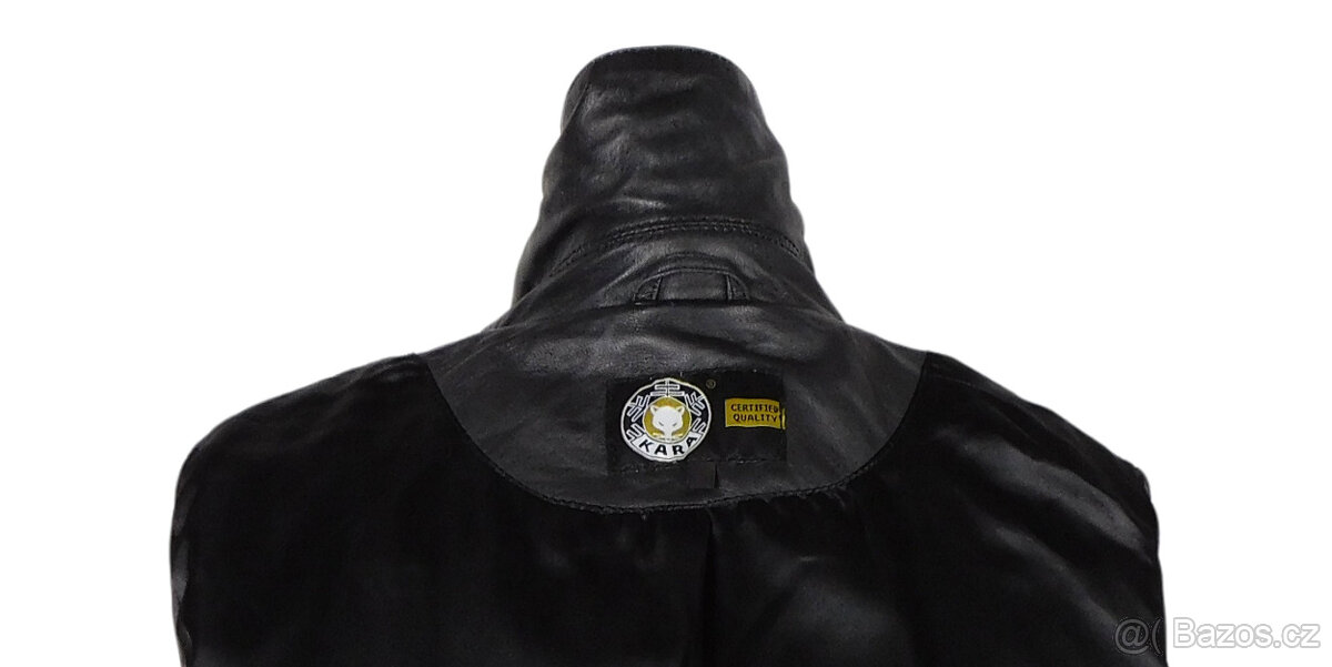 Kožená dámská černá bunda KARA vel. M - 7