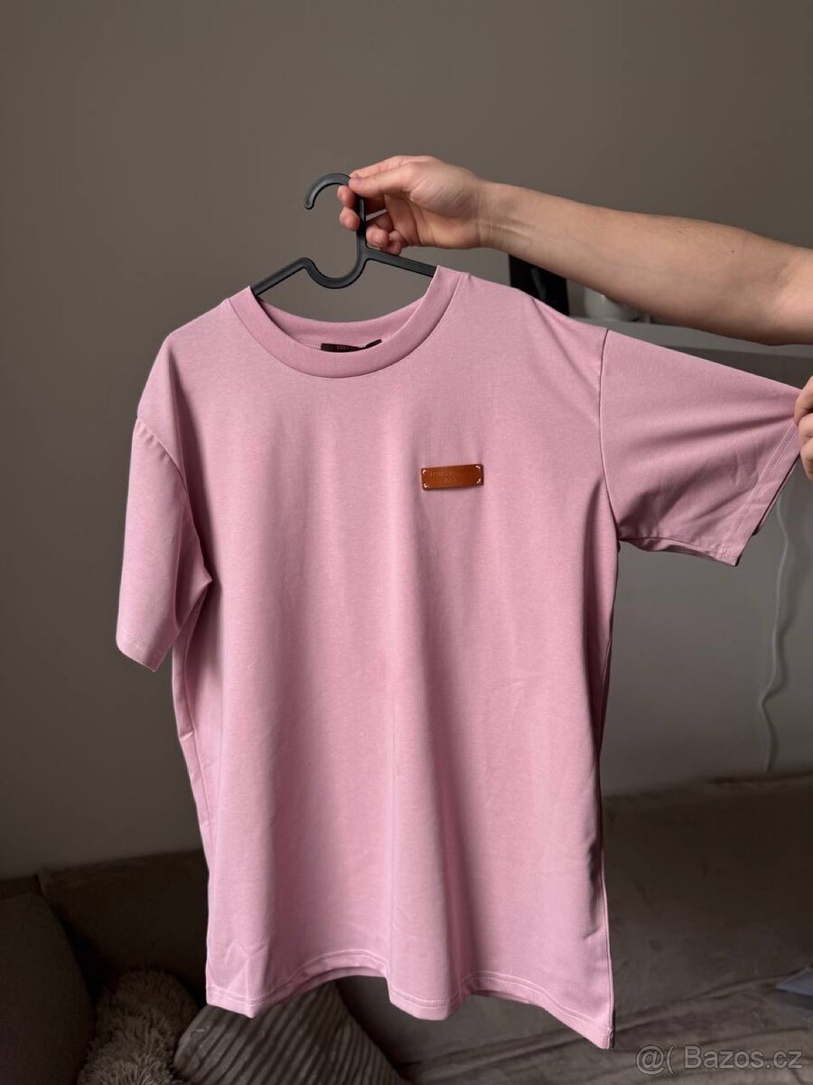 Pánské růžové tričko - 7