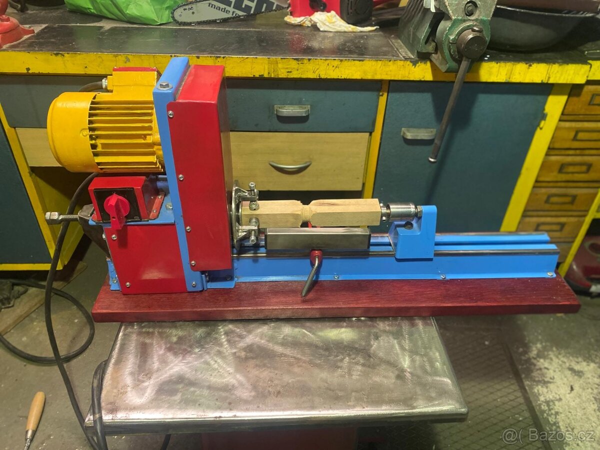 Domácí soustruh na dřevo – 380 V - 7
