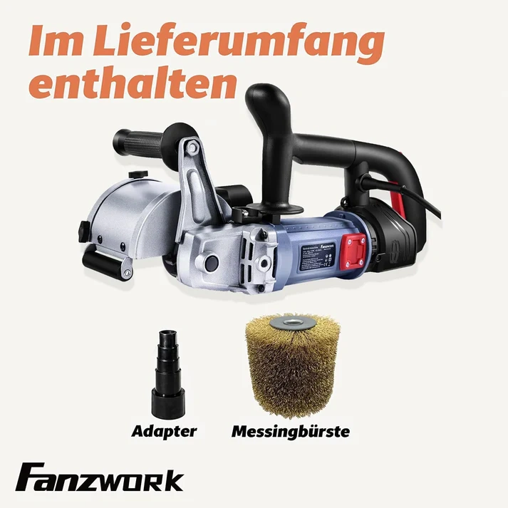 FANZWORK V2 1500 W Satinační válcová kartáčová bruska - 7