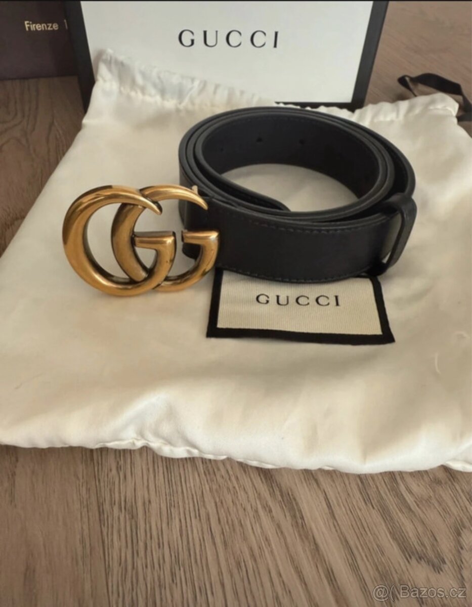 Černý pásek Gucci - 7