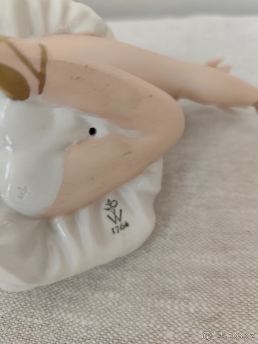 Wallendorf baletka žena porcelánová soška - 7