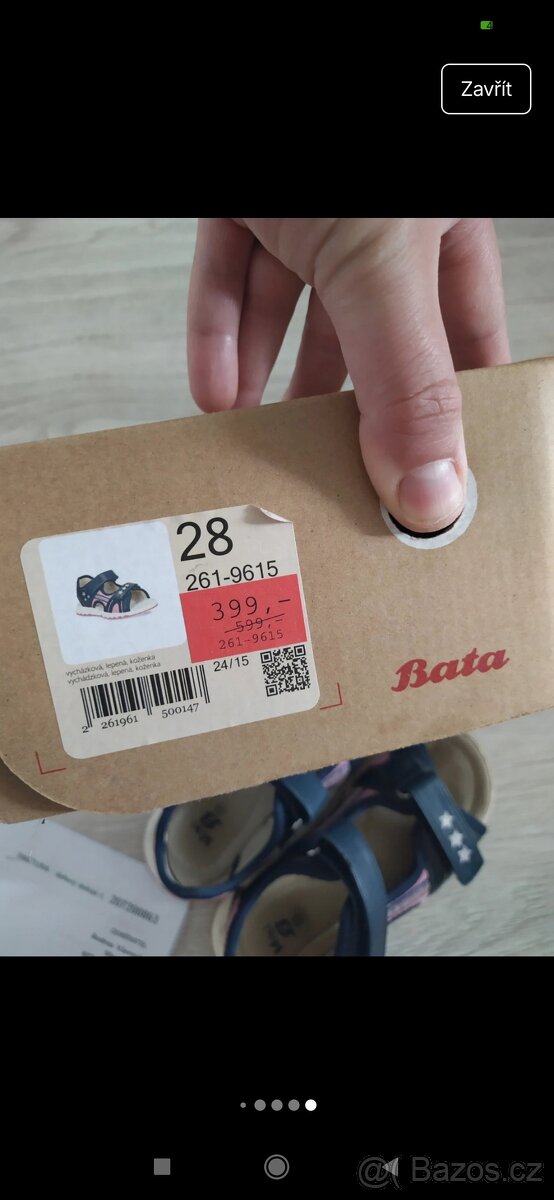Dívčí sandále Baťa 28 - 7