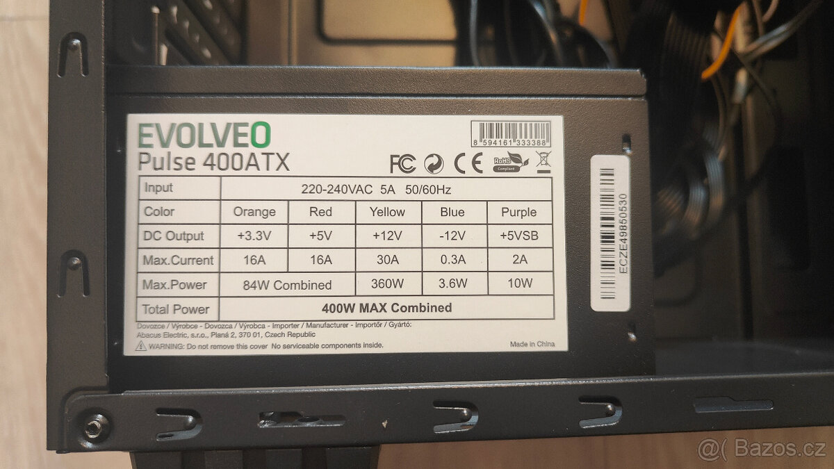 Počítačová skříň Evolveo + zdroj Evolveo 400W - 7