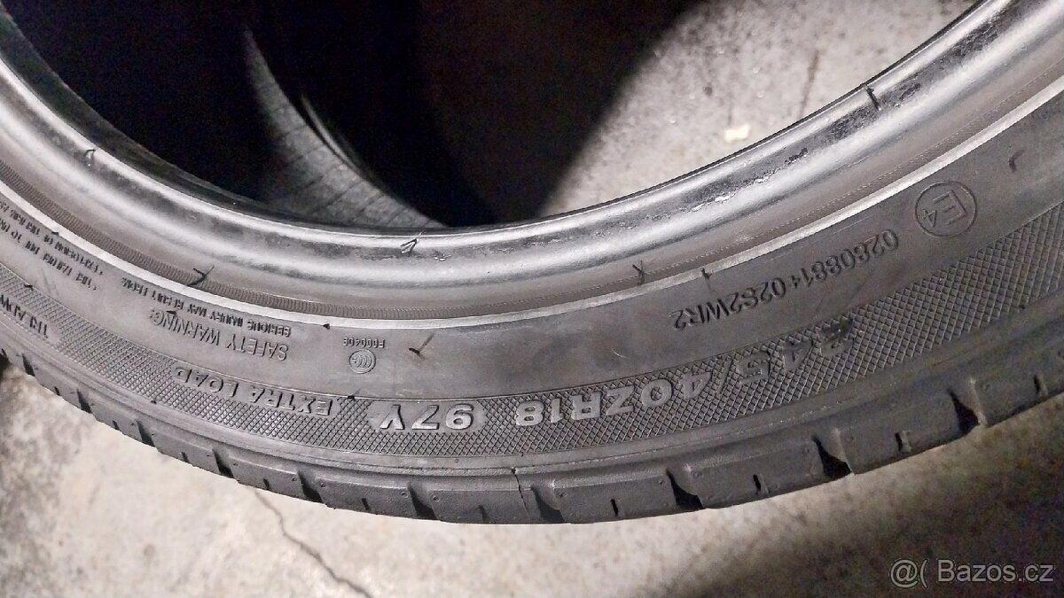 Prodám 2 x letní pneu Goodride 245/40/18 - 7