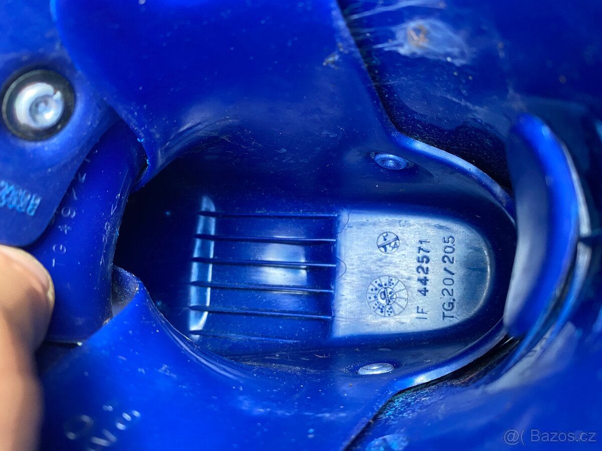 Lyže 100cm, lyžáky 20/20.5 247mm, vázání. Komplet - 7