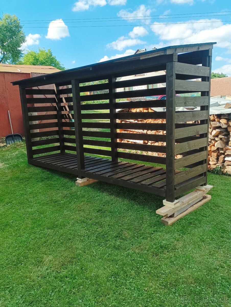 Přístřešek na dřevo - dřevník - 7