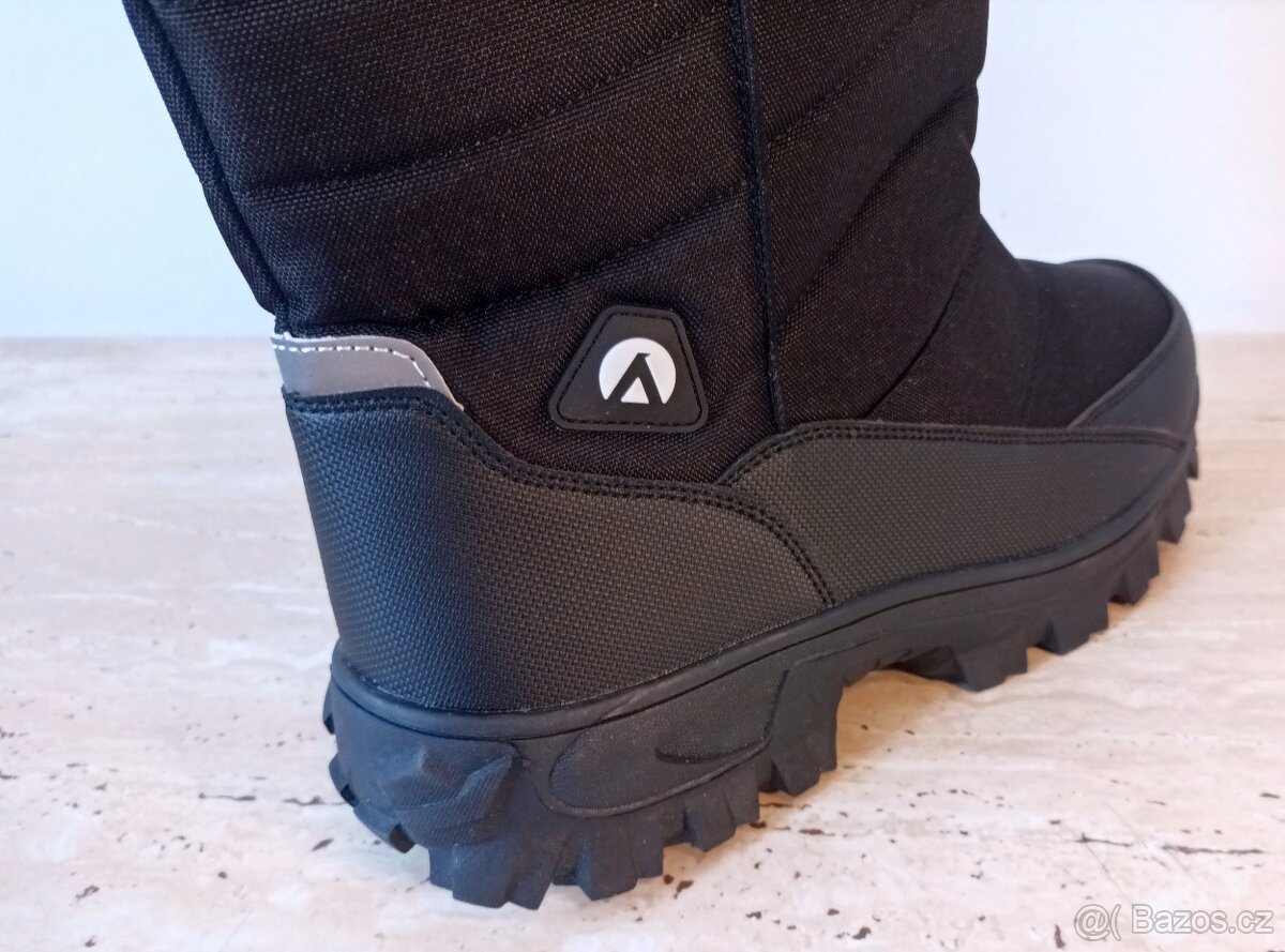 Nové pánské vysoké zimní boty, robustní podrážka, vel. 46 - 7
