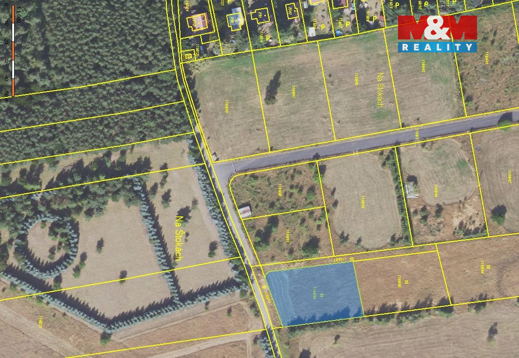 Prodej pole, 1616 m², Unhošť - 7