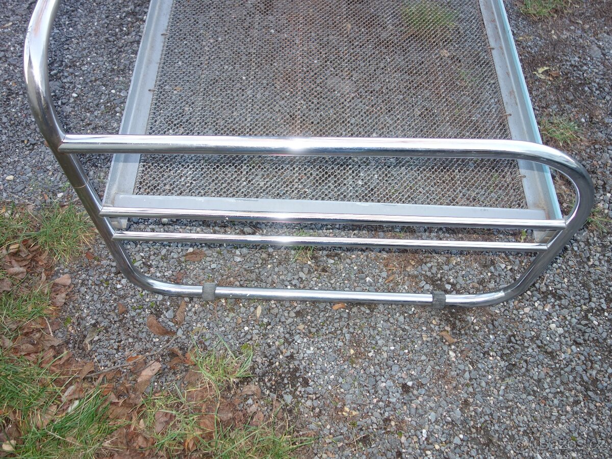 Chromovaný gauč, velmi dobrý stav - 7