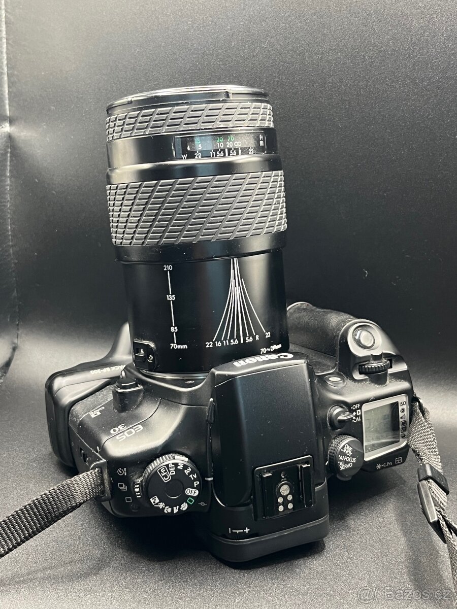 Canon EOS 30 + objektiv 70–210 + bateriový grip - 7