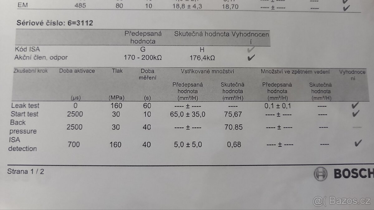 BMW E65 M57D30 vstřiky - 7