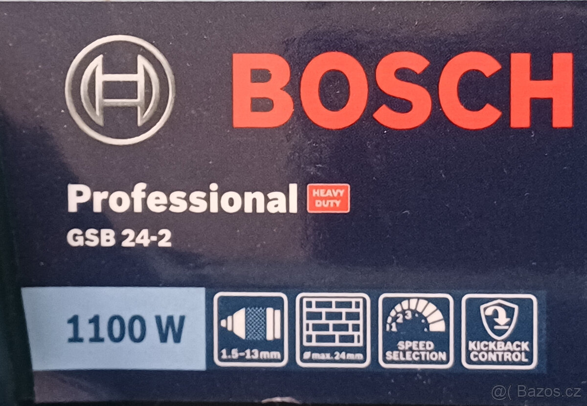 Bosch Professional GSB 24-2 – příklepová vrtačka (1100 W) - 7