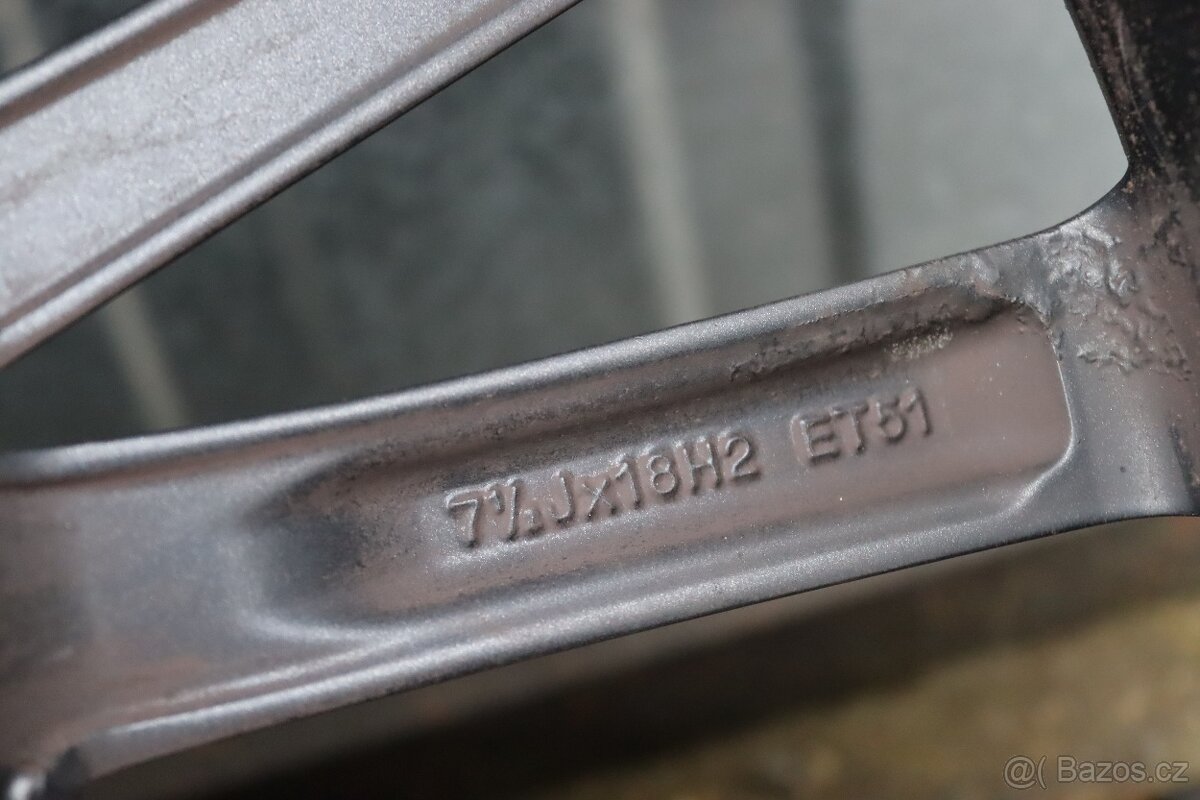 18" - ALU kola Škoda TURINI 7,5x18 ET51 + pneu 225/40 R18 - 7