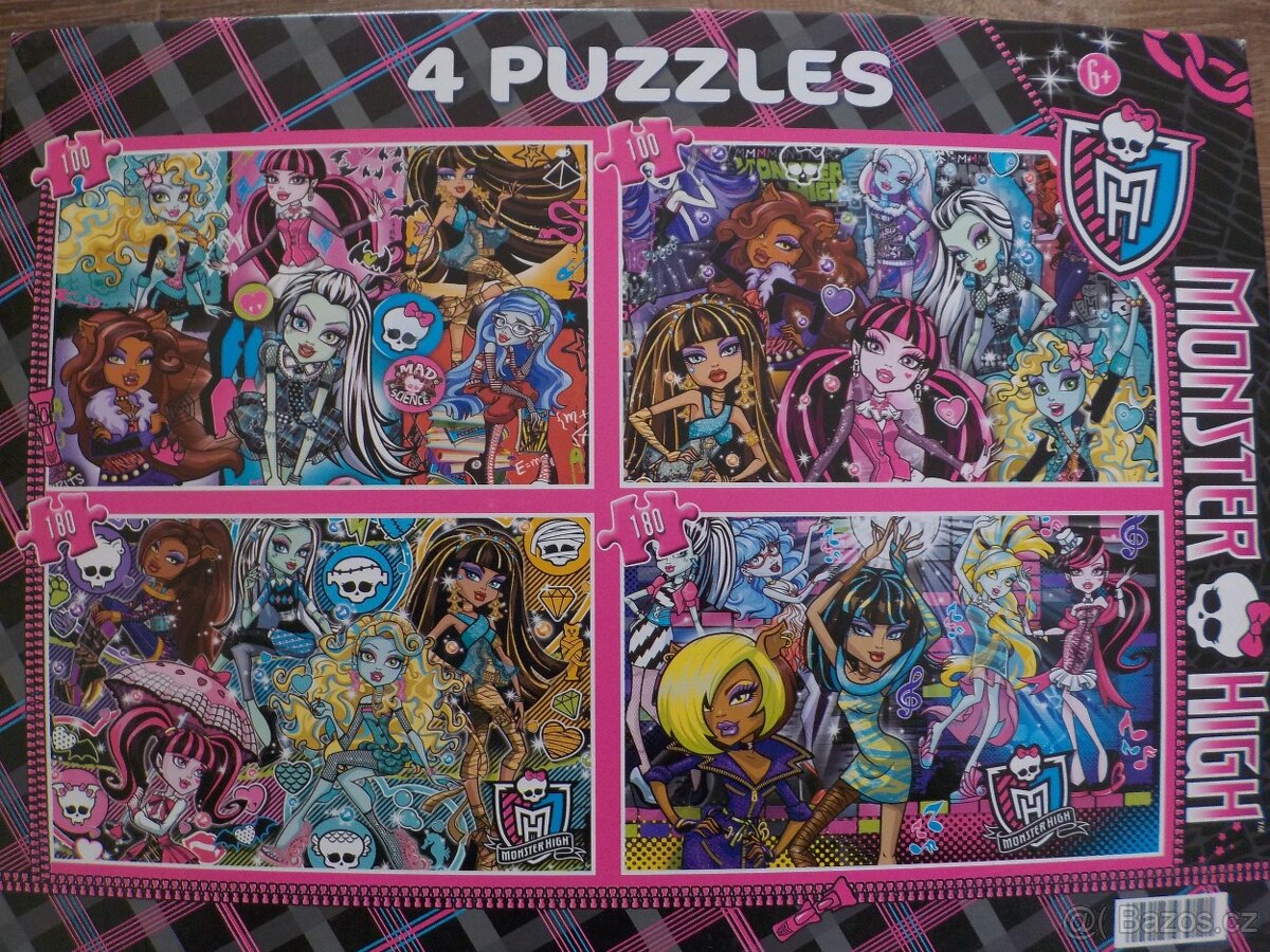 Puzzle pro holčičky Disney, Monster High.... - 7