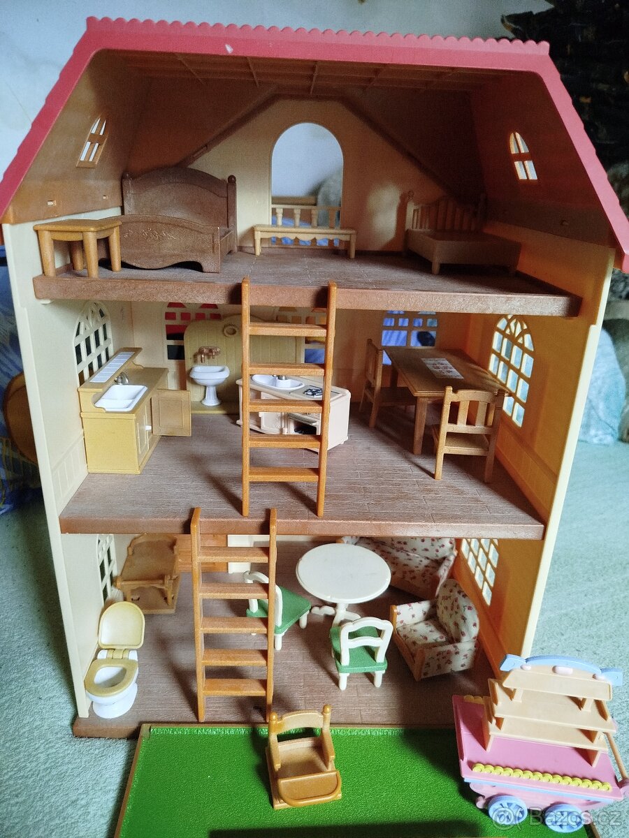 Velký domeček 40 cm+vybavení - 7