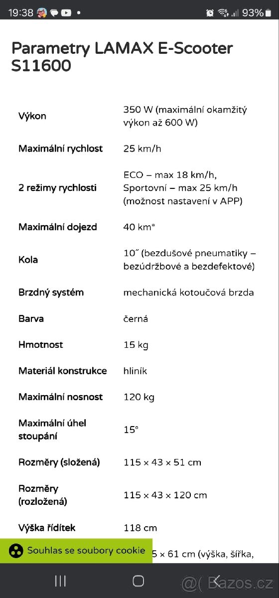 Koloběžka LAMAX - 7
