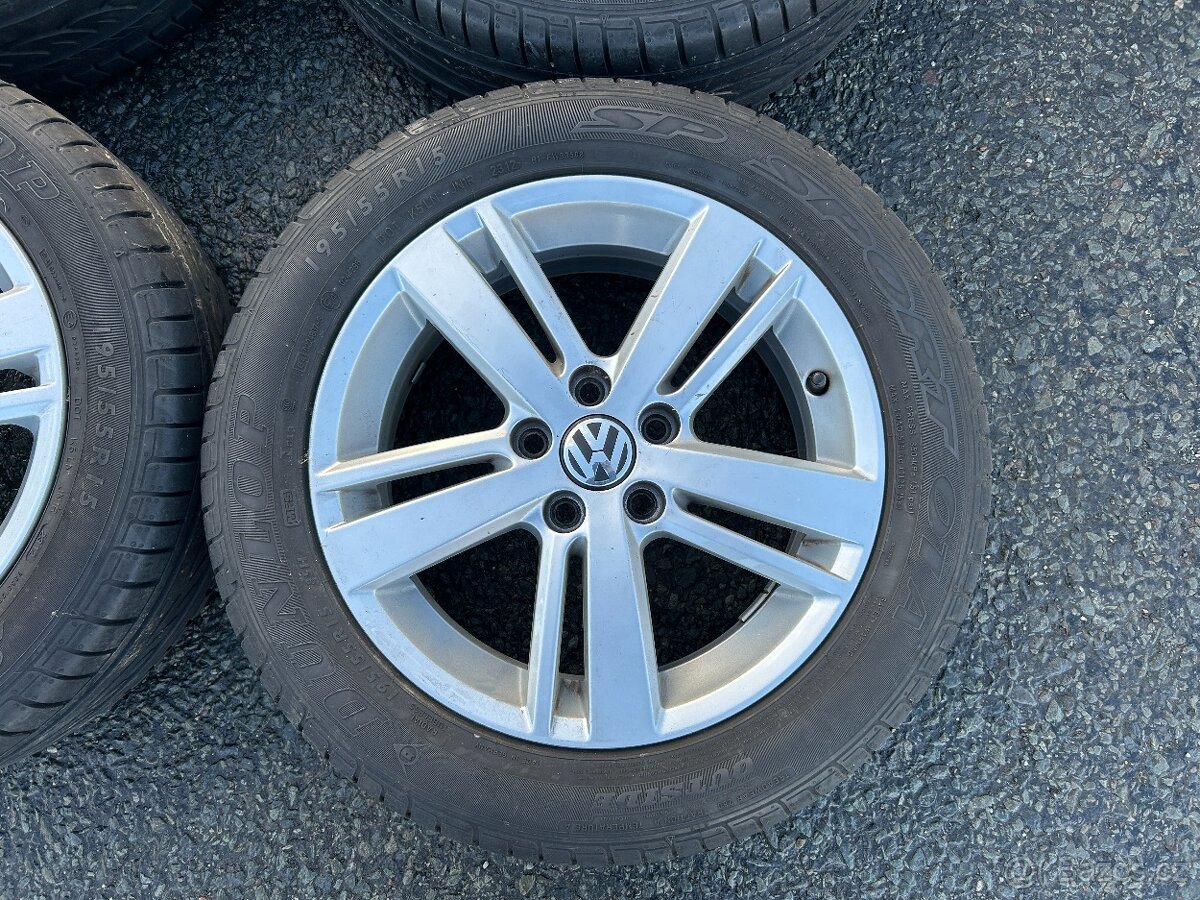 Original letní kola VW Stratford 5x100 6J ET40 195/55 R15 - 7
