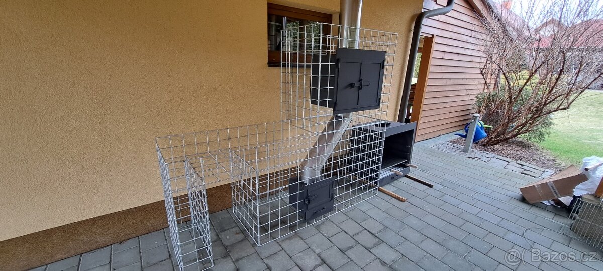 Udírna,gril pro vsazeni do gabionu. - 7