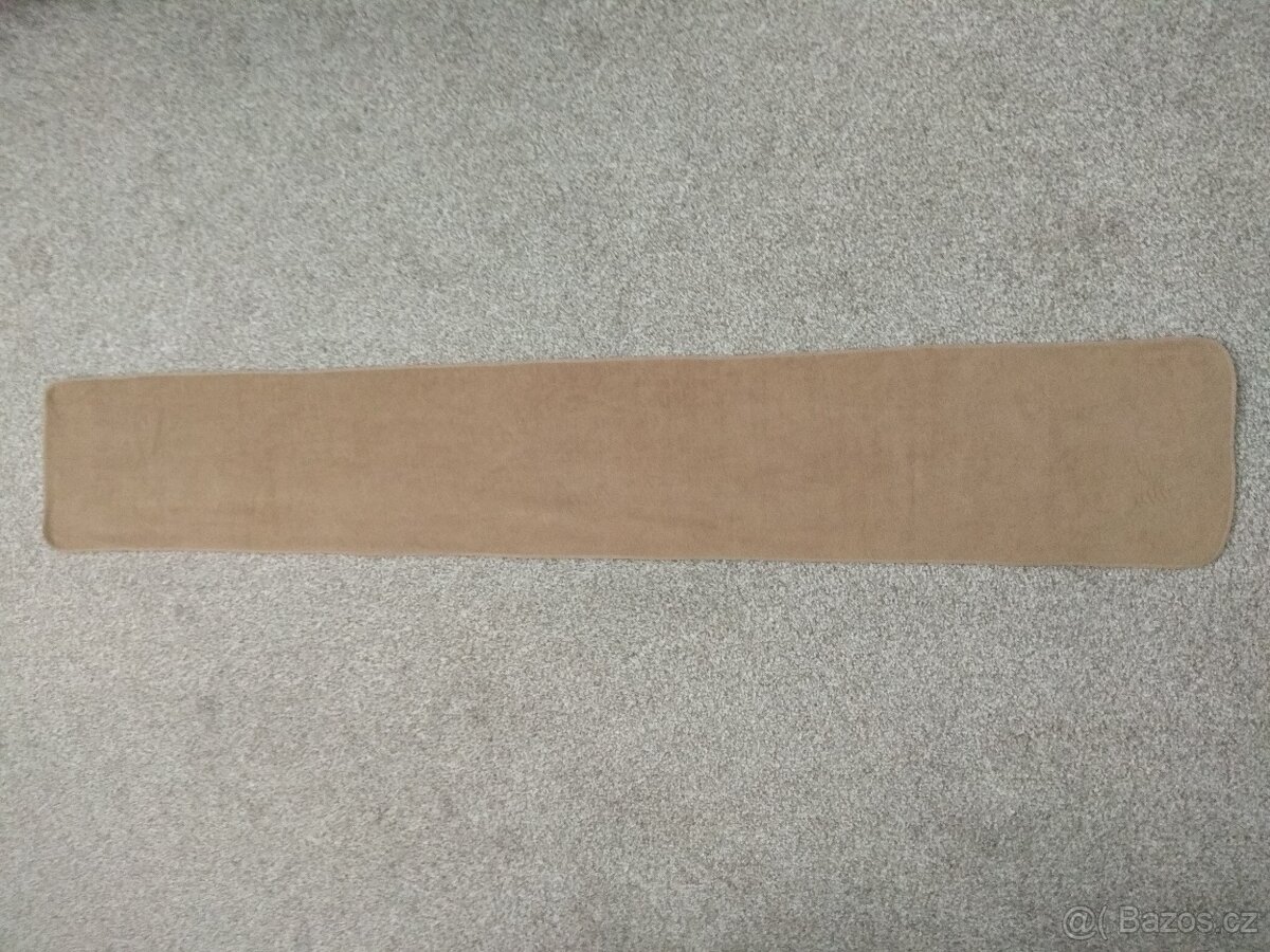 Nová unisex zimní šála - příjemný materiál, béžová, 150 cm - 7