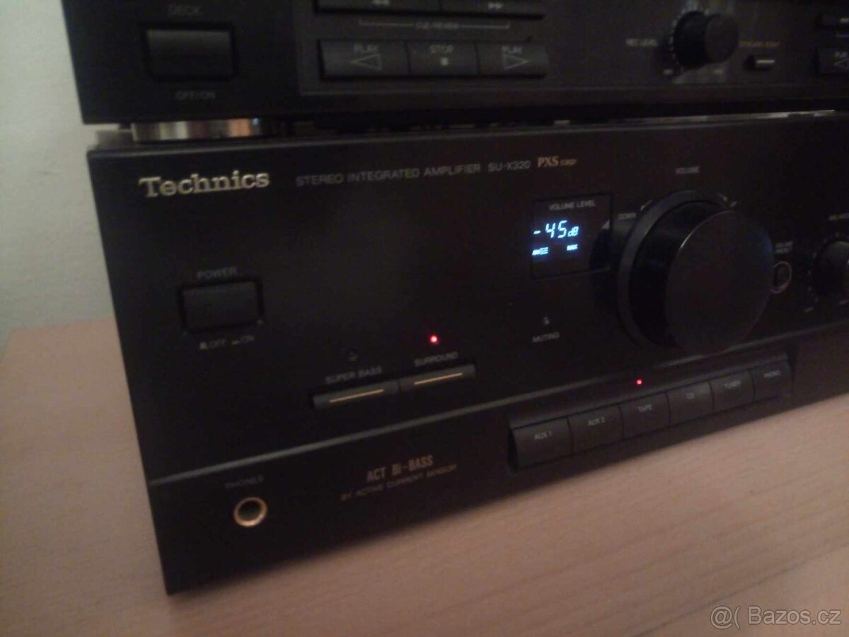 TECHNICS HiFi věž KOMPLET složeno z komponentů - stav 95%+ - 7