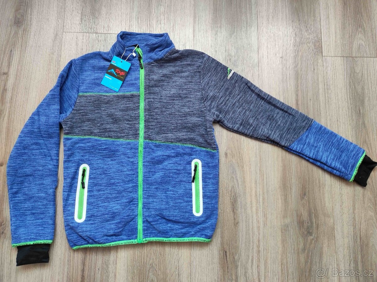 Chlapecká fleecová mikina na zip Kugo nová - 7