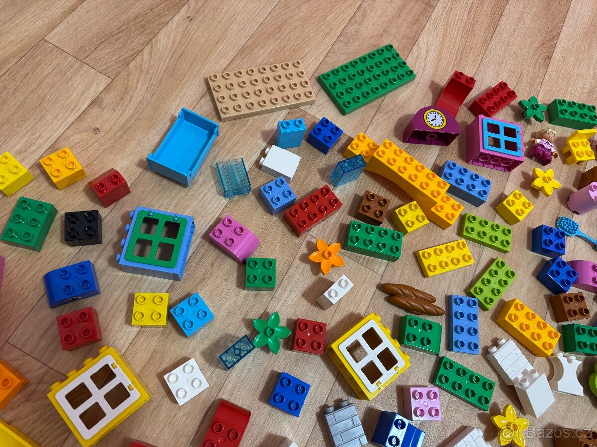 LEGO DUPLO – směs 230 kostek + úložná bedna TOP STAV - 7