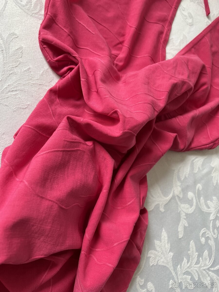 Azora - dáms. krásně růžové šaty – S/M? - 7