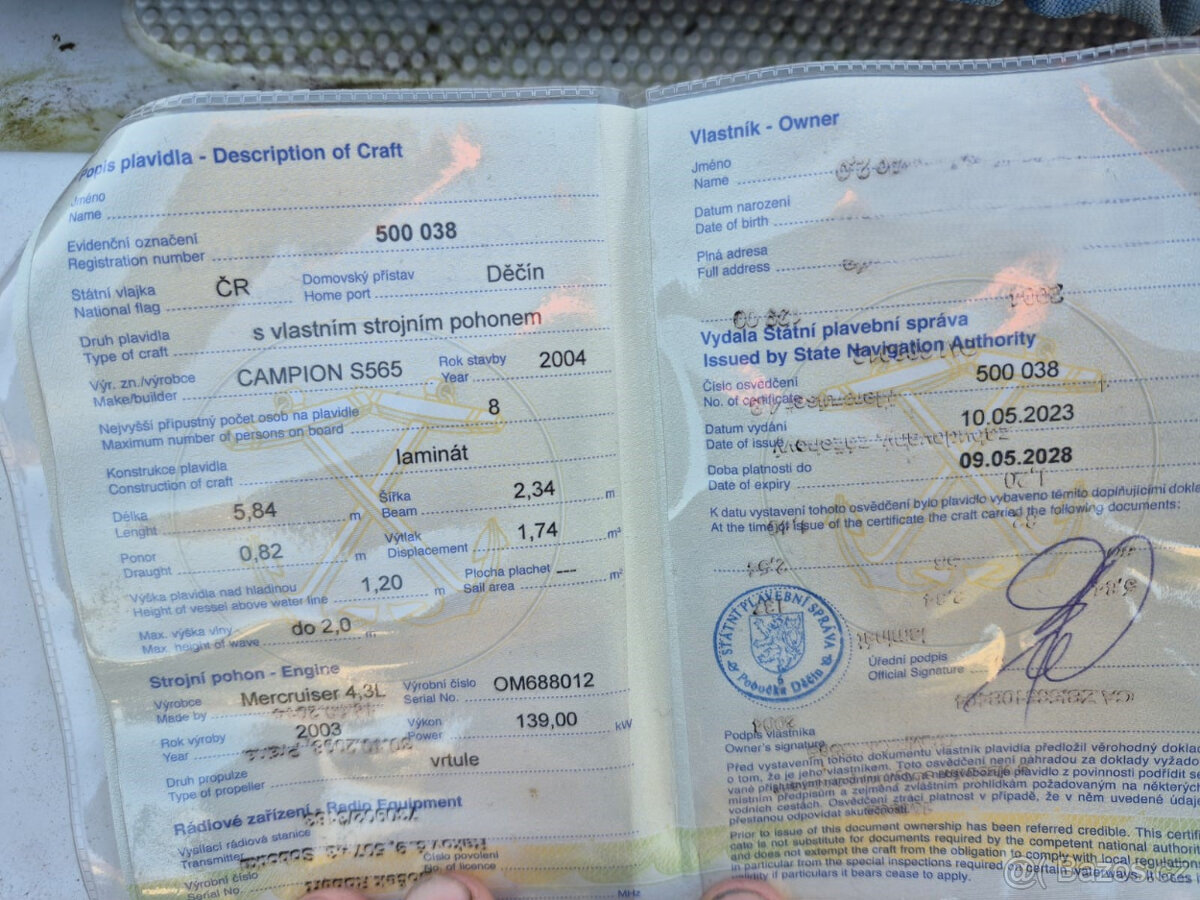 Kajutová loď Campion S565 - 7