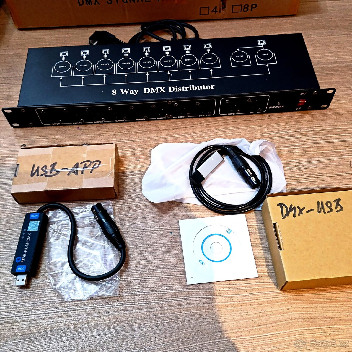 DMX ovladače a DMX spliter - 7