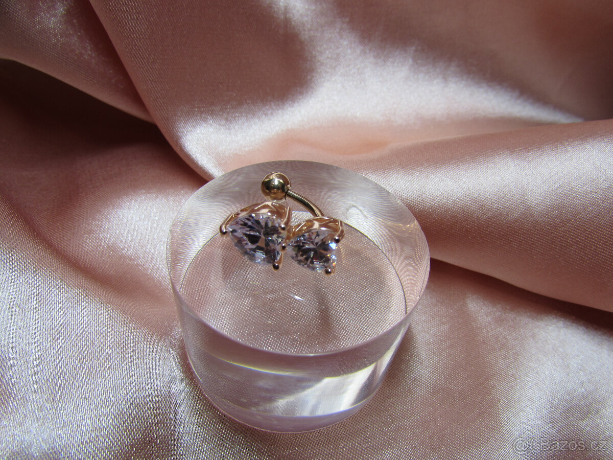 ♥️Piercing piercingy se zirkony do pupíku a bradavek nové ♥️ - 7