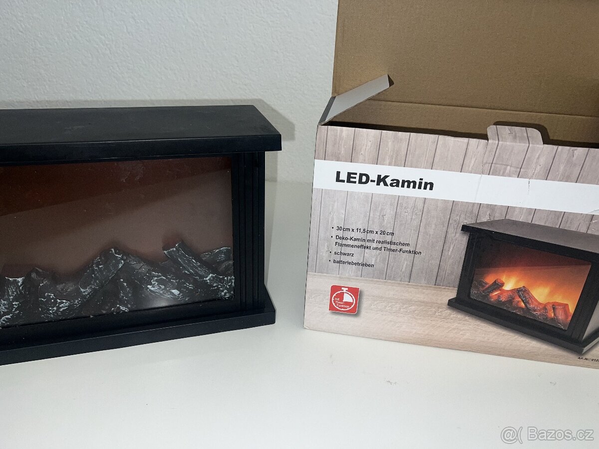 #L0176 LED-Kamin s efektom plameňa - 7