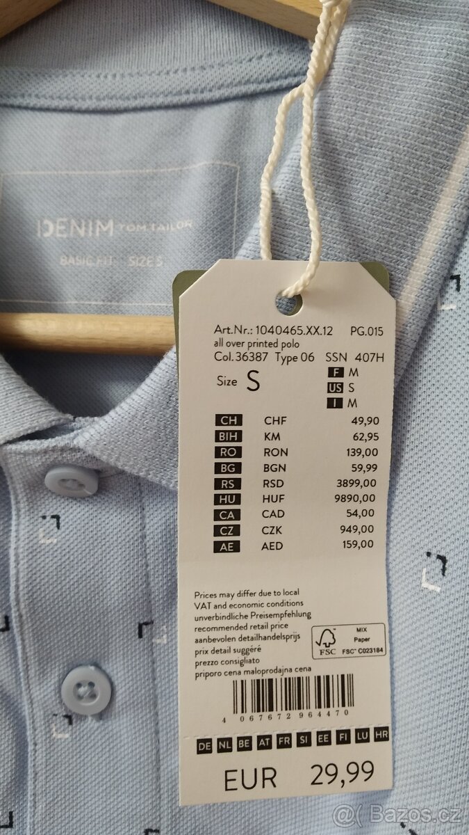 Pánské polotriko Tom Tailor, vel.S - 7