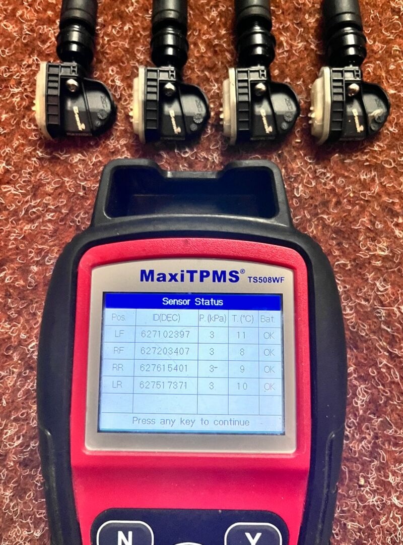 4x TPMS - Senzory - Volkswagen - 7