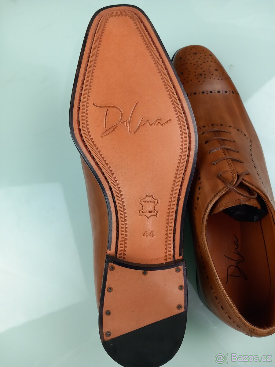 Oxford James 007 Brogue cognac Kožené boty - 7