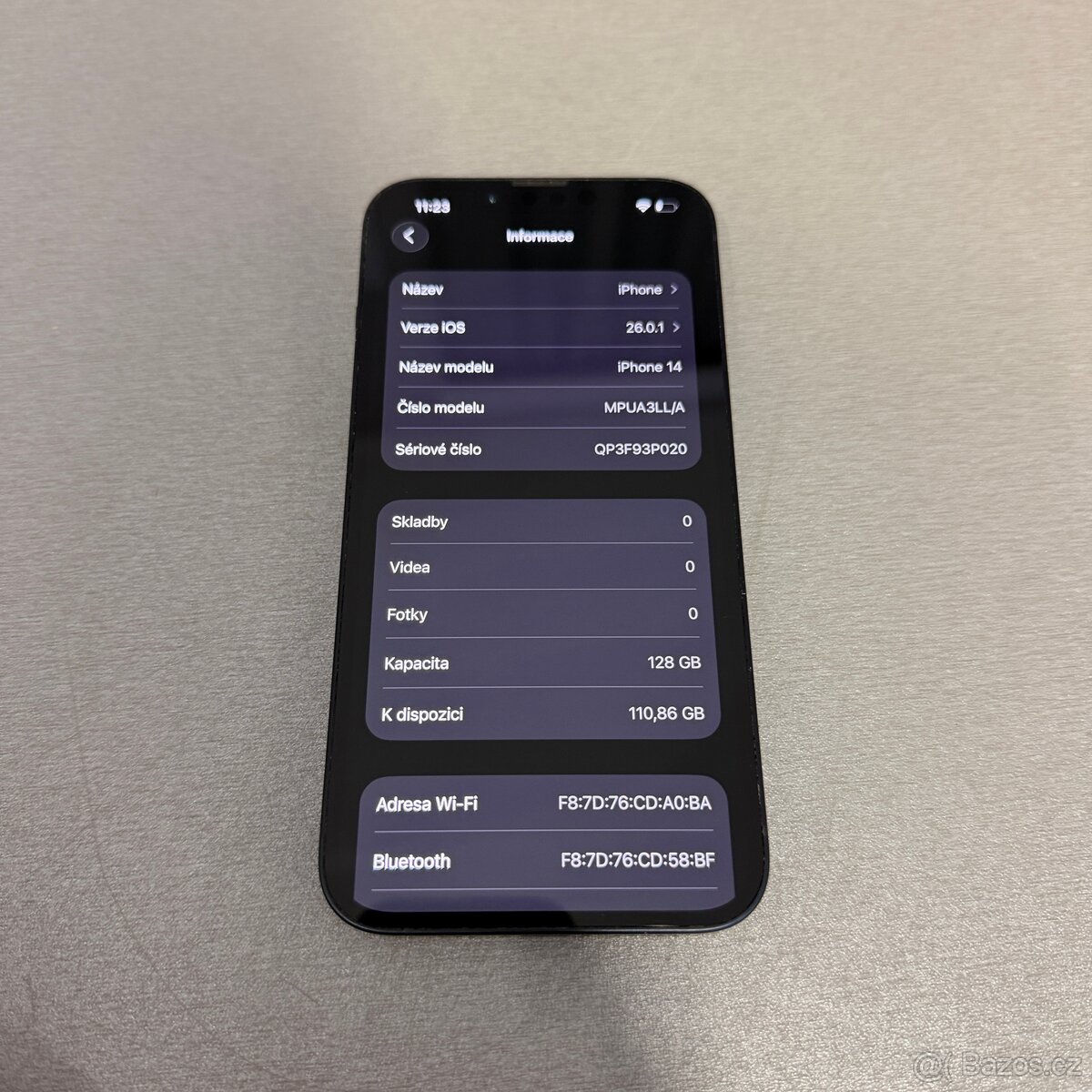 iPhone 14 128GB černý, pěkný stav, 12 měsíců záruka - 7